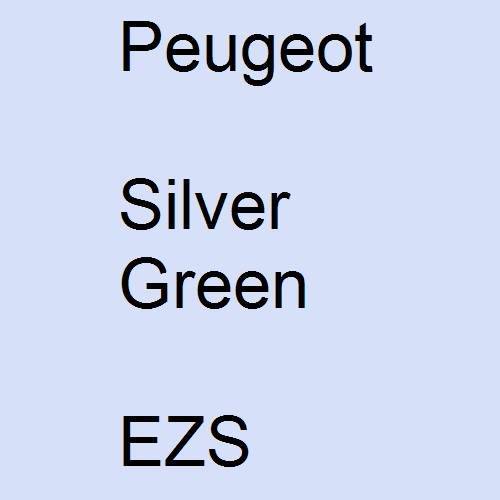 Peugeot, Silver Green, EZS.